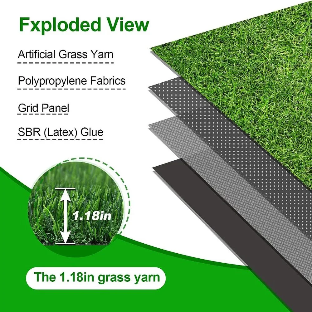 Artificial Grass - Mutifunction Dog Pee Grass Folding Fake Grass Non Slip
